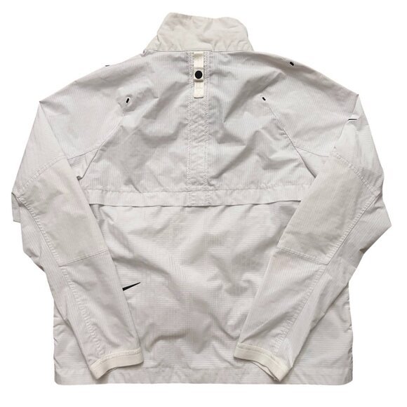 Nike Sportswear Tech Pack Woven Jacket Mens M Pullover Windbreaker Running White - Picture 2 of 7